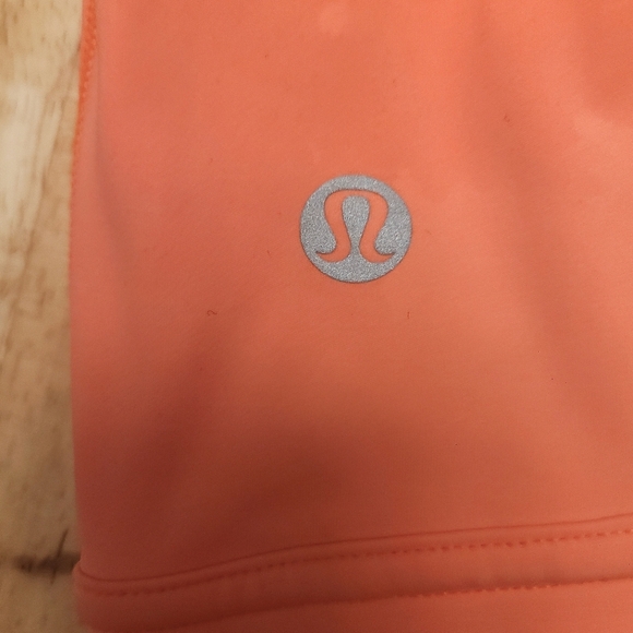 Lululemon Hotty Hot Neon Highlight Orange  Crop Top Mesh Sports Bra - Picture 7 of 7